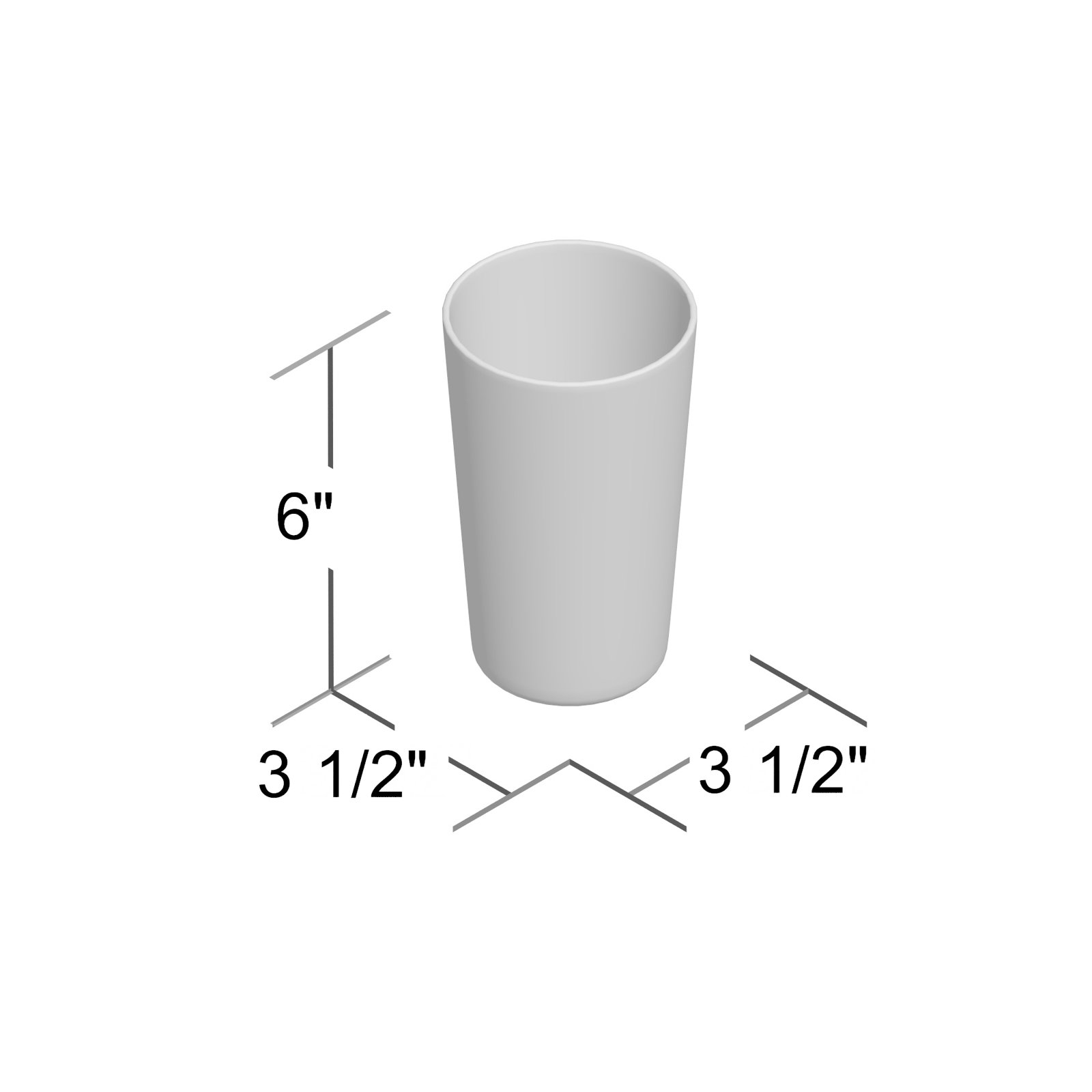 Acrylic Drinking Glass, Clear