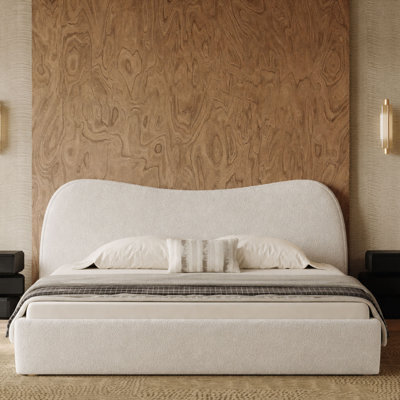 Lit plateforme tapissier Modern