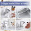 Robinet de salle de bain chromé - Robinet à cascade central de 4 pouces avec 2 poignées, bec pivotant à 360 degrés, lavabo à 3 trous, bonde escamotable-126728736