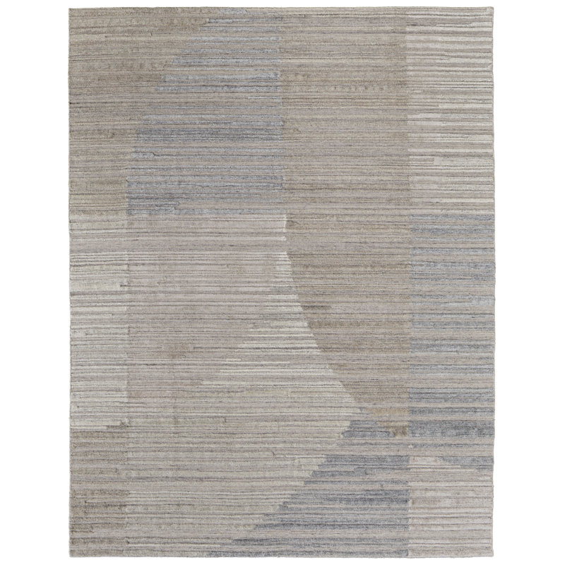Elias Modern Abstract Brown Area Rug, Rectangle 2' x 3'