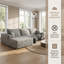 Canapé modulaire en L de Boneless-6052809