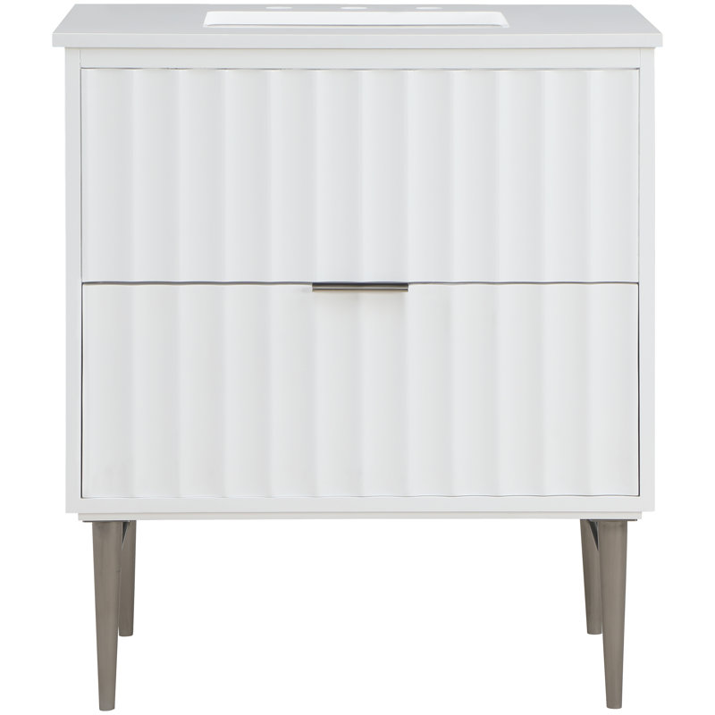 Mihai Bathroom Vanity Set, Chrome