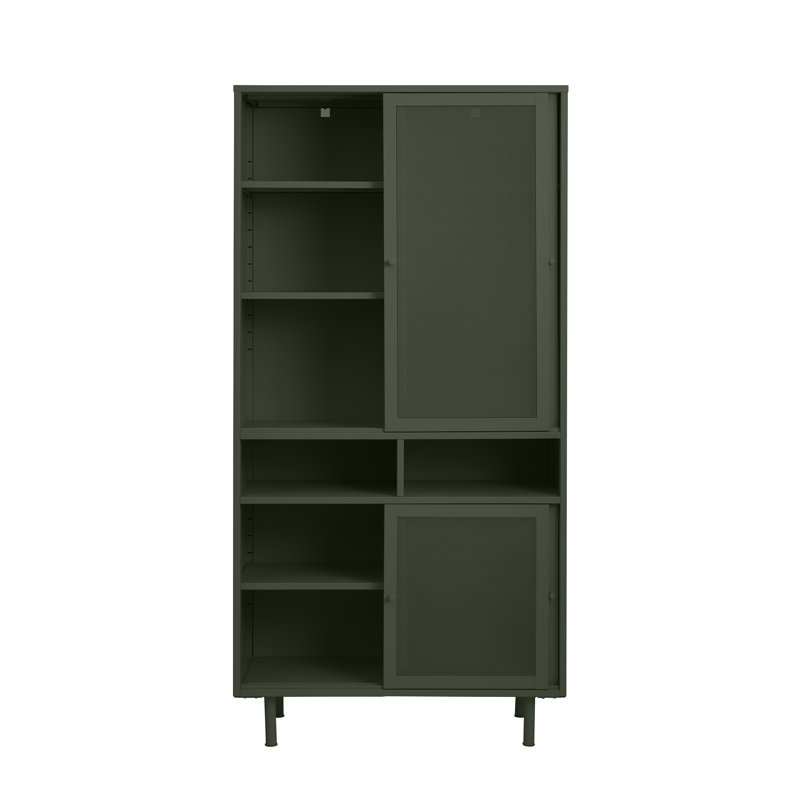 Armoire de rangement à 2 tablettes Kolbie, Vert
