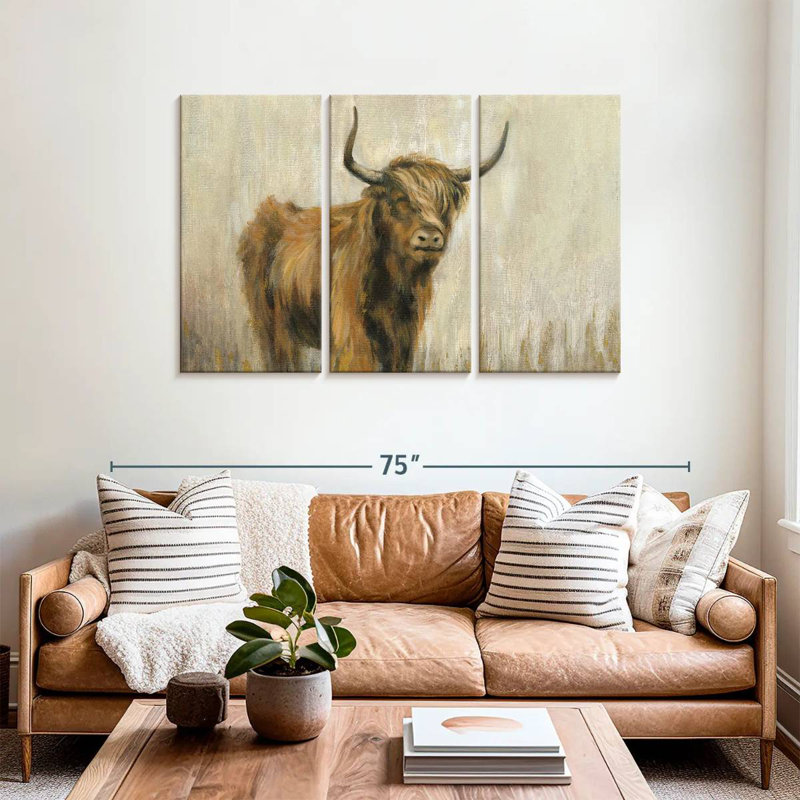 Highland Mountain Cow I, 36" H x 57" W