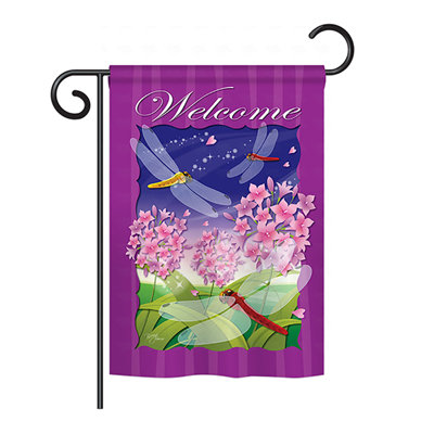 Drapeau de jardin en polyester Carleigh