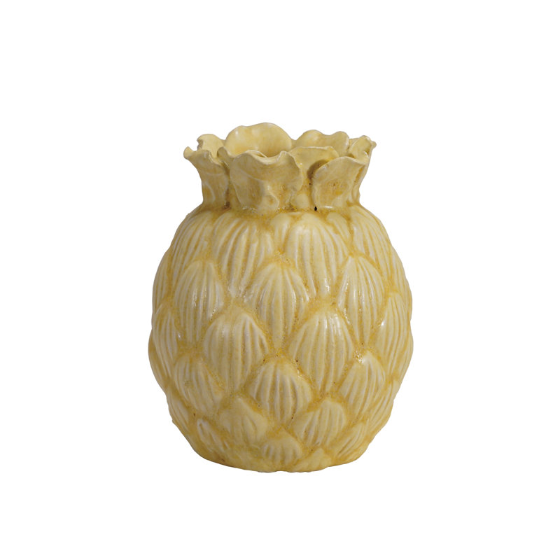 Vase en grès en forme d'ananas