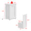Armoire à poubelle inclinable en bois désodorisant à l'ozone - Rangement multifonctionnel pour la cuisine, la buanderie et les espaces de vie-129460168