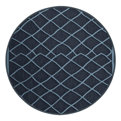 Machine Washable Trellis Gray Area Rug