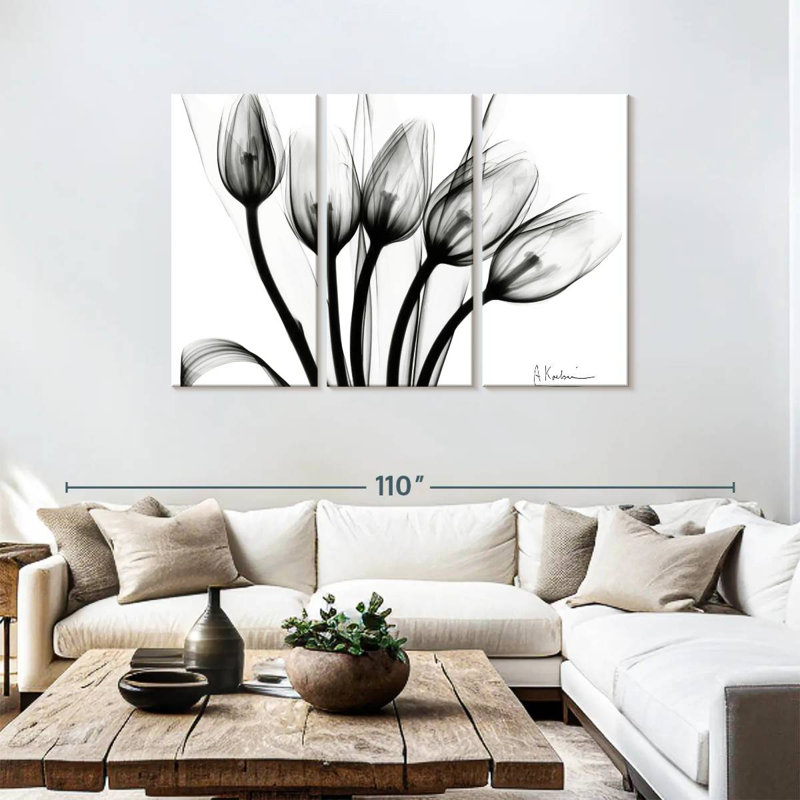 Harnek Marching Tulips, 48" H x 74" W