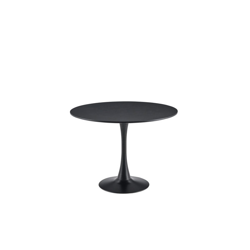 Table de salle à manger Blanco, Noir, H 29 po x L 31,5 po x l 31,5 po