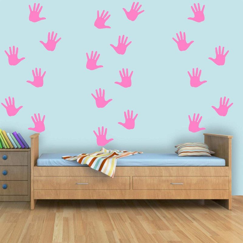 Abstract Non-Wall Damaging Wall Decal, Pink