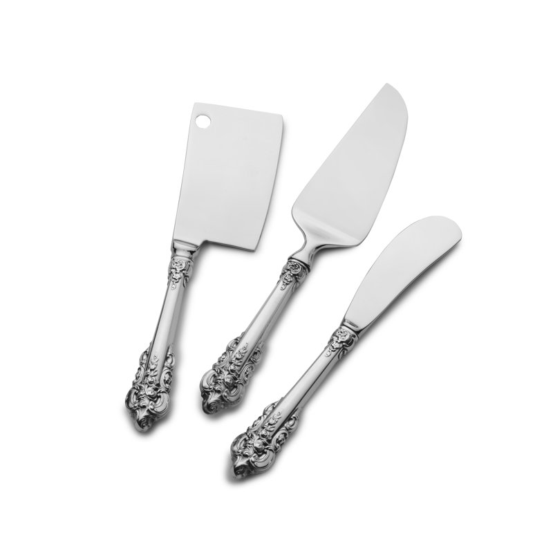 Wallace Grande Baroque 3 Pc Cheese Set