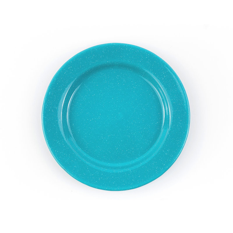 Stinson Enamelware Dinner Plate, Turquoise