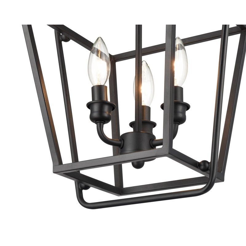 Luminaire suspendu géométrique à 4 lumières Froid