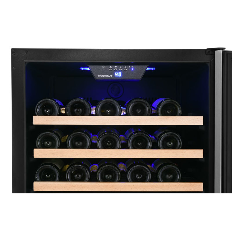 EdgeStar Single Zone 28.44'' Built-In 166 Bottle Wine Refrigerator with Reversible Door