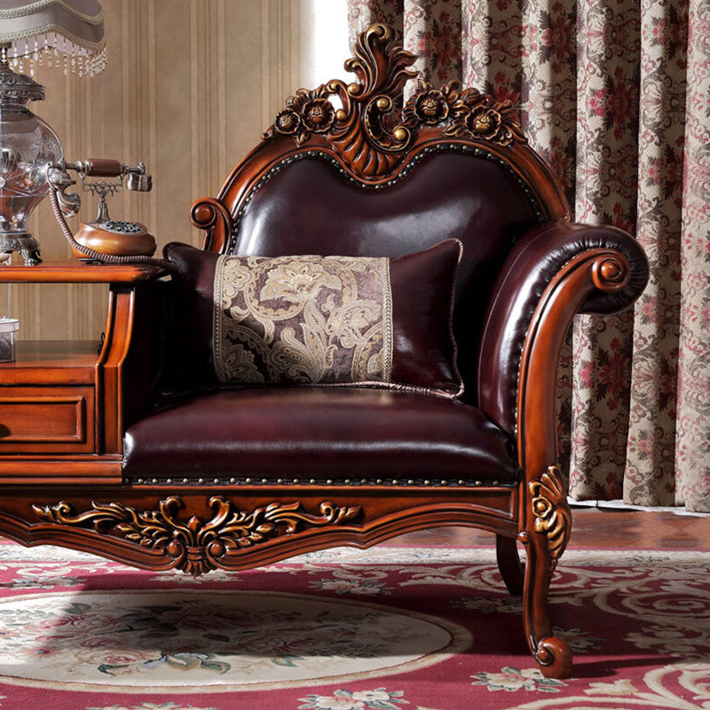 Chaise longue de loisirs en bois massif rétro, Orienté à droite