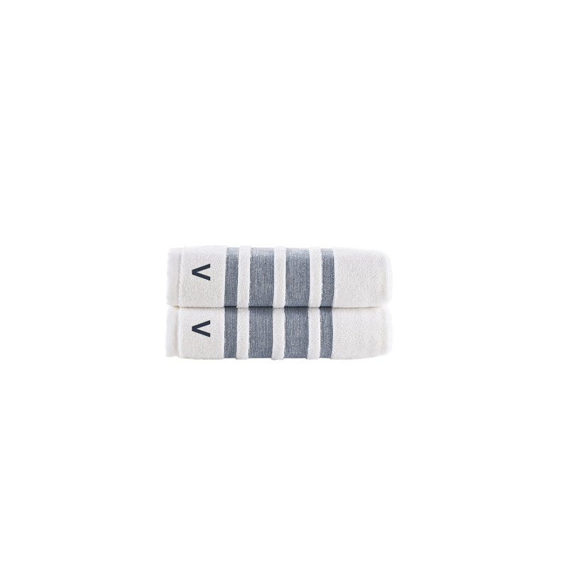 Clarion 2 pcs Hand Towels, Navy, V, Hand Towels - 2 Pack