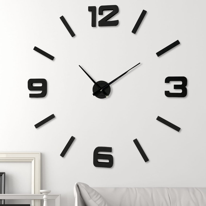 Admirable Solid Wood Wall Clock, 130cm H x 130cm W x 2cm D