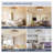 21 Inch Bohemian Braided Ceiling Fan Light with Silent Remote Control, Adjustable Color Temperature - Modern White Iron Ceiling Fan for Bedroom Living Room
