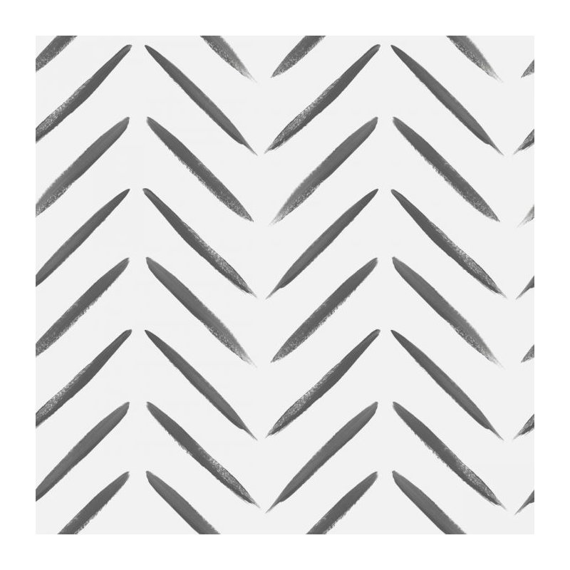 53cm x 10.5cm Matte Wallpaper Roll, Black/White