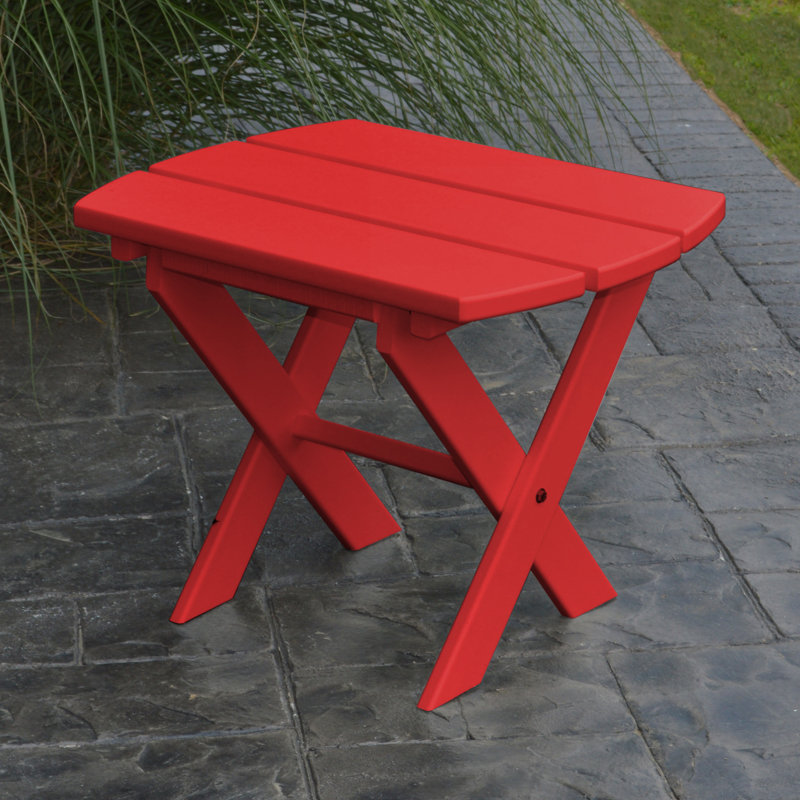 Table d'appoint pliante Anika, Rouge vif
