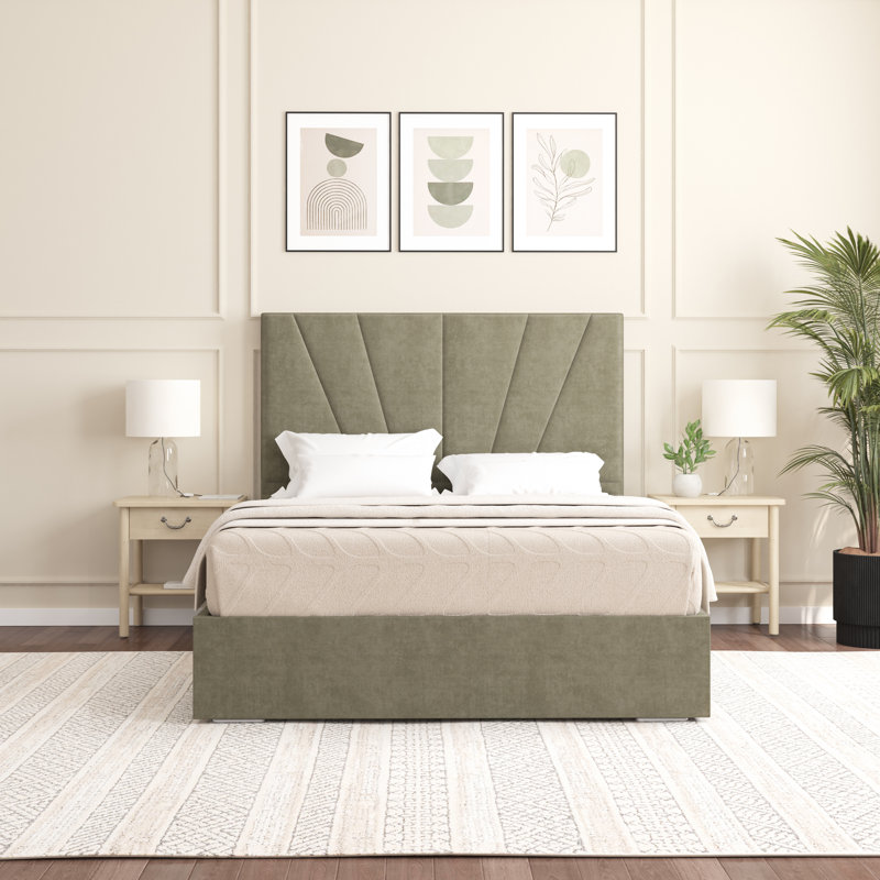 Alahnna Upholstered Bed Frame    , Asphalt, Single (3')