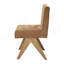 Ensemble de salle à manger 7 pièces, chaises rembourrées et table rectangulaire-1903180464