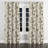 Country Farmhouse Curtains for bedroom - Black Azaylea Grommet Curtain - 1 Panel-290260495-290260493