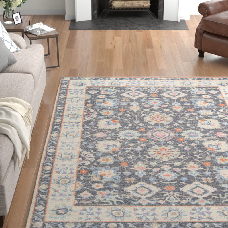 Tapis gris anthracite Guerin Momeni Anatolia, Rectangle 7 pi 9 po x 9 pi 10 po