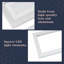 Blae Modern 2-Light Rectangle LED Flush Mount — Dimmable Color-Changing Ceiling Light with Remote-730179852