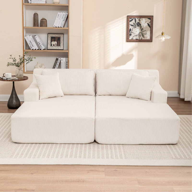 Chaise longue, canapé-lit rembourré sans assemblage, fauteuil convertible surdimensionné en boîte pour le salon, la salle de cinéma, la chambre à coucher