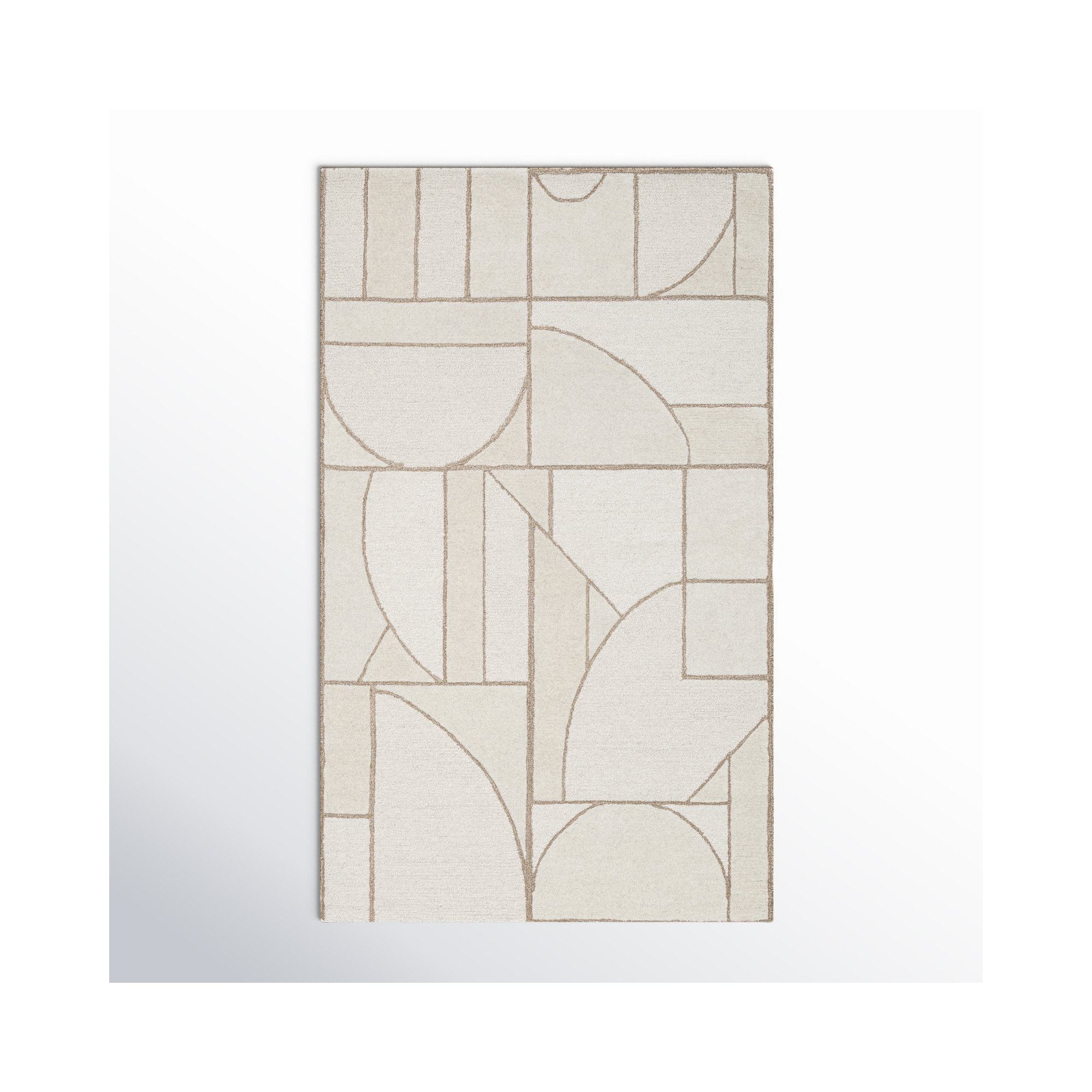 Helaine Hand Tufted Wool Rug, Rectangle 2' x 3'
