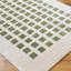 Green Modern Shaggy Washable Rug, Chequered Anti - Slip Rug For Living Room, Dining Room, Bedroom, Kitchen-2014402574