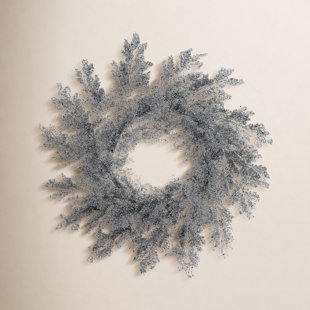 24" Lazer Glitter Pine Wreath