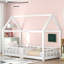Gilbertown Children's Wooden House Bed 90 x 200 cm, incl. Blackboard, Slatted Frame, Fall-Out Protection (without mattress)-1402324662