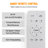 Hamite Colorful remote control ceiling fan with Bluetooth and speaker music