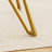 rectangular glass dining table, suitable for 1-8 people, modern style home kitchen dining table, equipped with sturdy metal table legs,suitable for dining room,living rooms, offices, Gold-2146335117