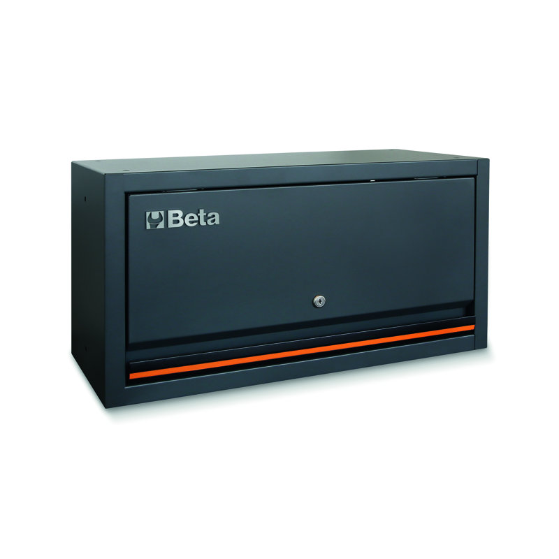 Beta C45PROX+MA Garage Tool Storage Cabinet System, Stainless Steel Coated Worktop 116.34" L x 19.49" D x 78.74" H
