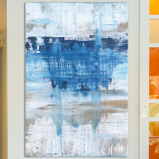 Splash by Julie Weaverling - Gallery-Wrapped Canvas Giclée on Canvas, 24" H x 16" W x 1" D, Black Framed Fine Art Paper