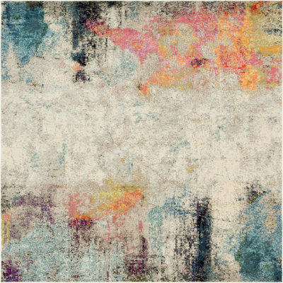 Keimar Washable Abstract Indoor Rug