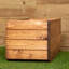Hand Made 78Cm X 30Cm Rustic Wooden Open Top Garden Trough Flower Bed Planter