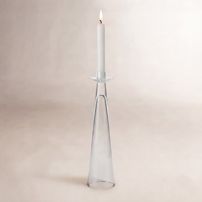Glass Candlestick Holder