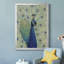 «Blue Peacock I», toile encadrée de qualité supérieure - prête à être accrochée-528804350-528804349