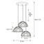 Luminaire suspendu cage moderne 3 lumières Aurelius
