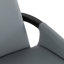 Chaise en similicuir gris et bambou