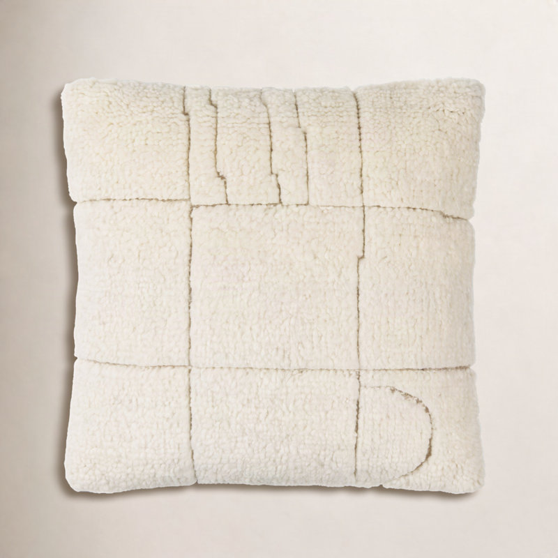 Kess Abstract Wool Blend Throw Pillow, Polyester/Polyfill, 20" x 20"