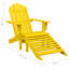 Chaise Adirondack de patio avec repose-pieds Wakarusa-96433956