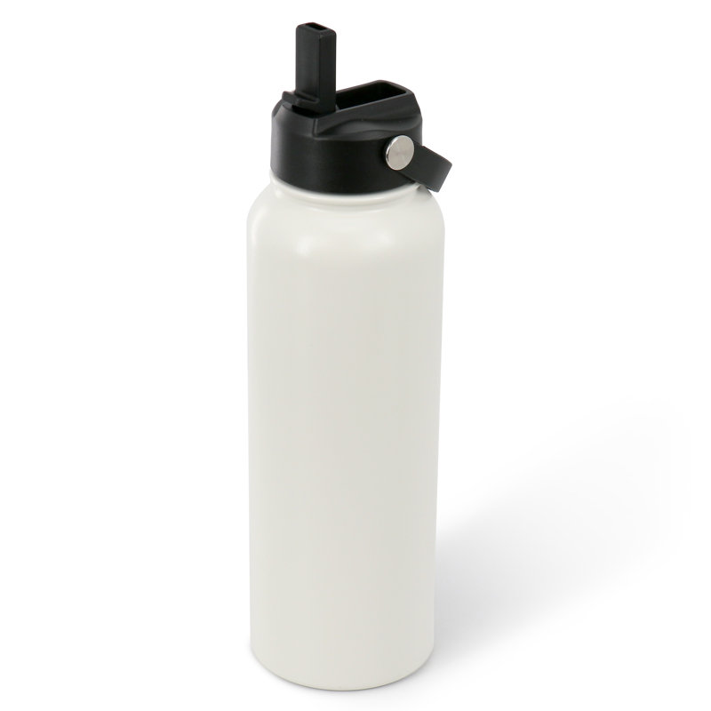 Bouteille thermique en acier inoxydable 38 oz avec couvercle crème Gibson Home Marina