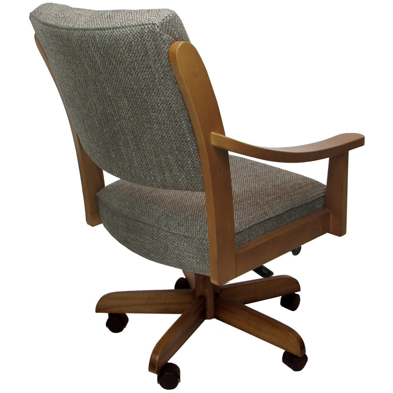 Chaise de salle à manger avec accoudoirs Quionna, Miel