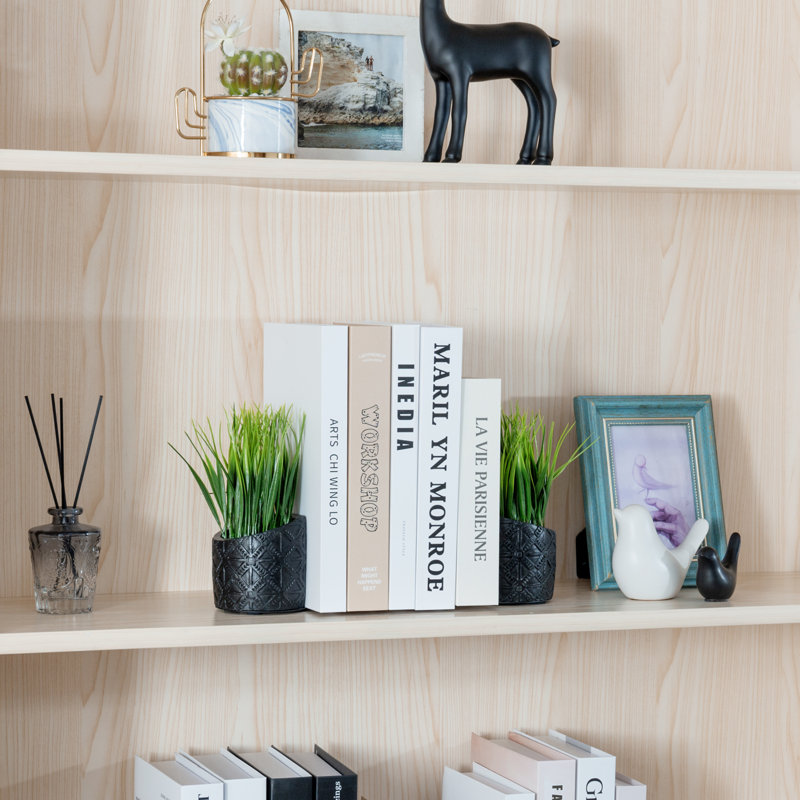 Serre-livres décoratifs en faux gazon noir